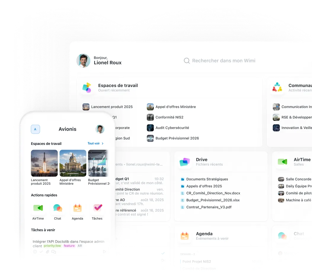 Wimi workboard mobile